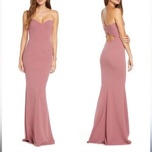 Katie May Dresses Revolve Katie May Myra Strapless Cutout Back Mermaid Gown M